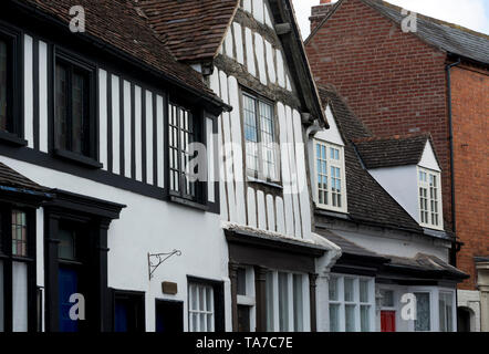 Rue au Beurre, Alcester, Warwickshire, England, UK Banque D'Images