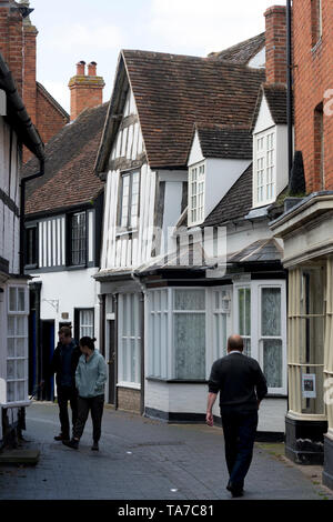 Rue au Beurre, Alcester, Warwickshire, England, UK Banque D'Images