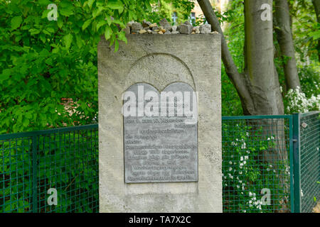 Table commémorative, synagogue, Fraenkelufer, cross montagne, Berlin, Allemagne, Gedenktafel, Synagoge, Kreuzberg, Deutschland Banque D'Images