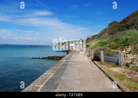 Totland Bay, île de Wight, Royaume-Uni Banque D'Images