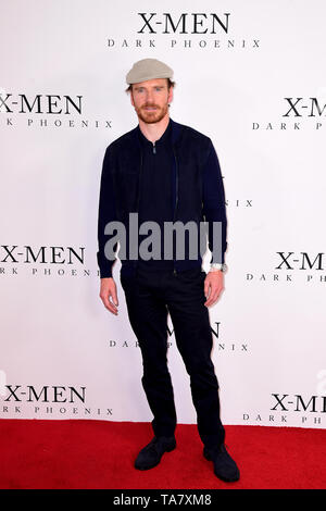 Michael Fassbender participant à la X-Men : Dark Phoenix photocall a tenu à Picturehouse, Central London. Banque D'Images