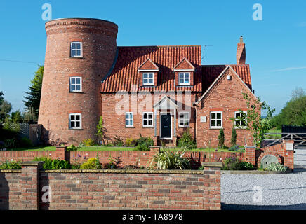 Marcoli moulin, dans le village d'Reedness, East Yorkshire, England UK Banque D'Images