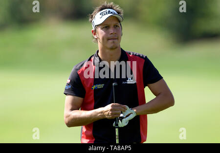 Gut LŠrchenhof à Pulheim, près de Cologne, Allemagne 19.9.2003, Golf : Linde German Masters tournament --- Fredrik Jacobson (SWE) Banque D'Images