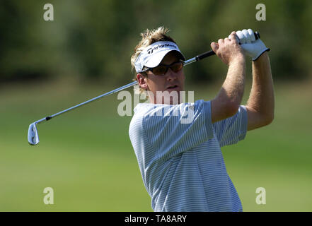 Gut LŠrchenhof à Pulheim, près de Cologne, Allemagne 19.9.2003, Golf : Linde German Masters tournament --- Ian Poulter (FRA) Banque D'Images