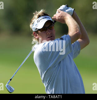 Gut LŠrchenhof à Pulheim, près de Cologne, Allemagne 19.9.2003, Golf : Linde German Masters tournament --- Ian Poulter (FRA) Banque D'Images