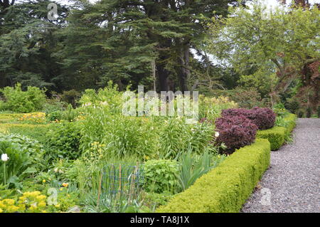 Les beaux jardins de Balcarres, Maison Colinsburgh, Fife, Scotland, mai 2019. Banque D'Images