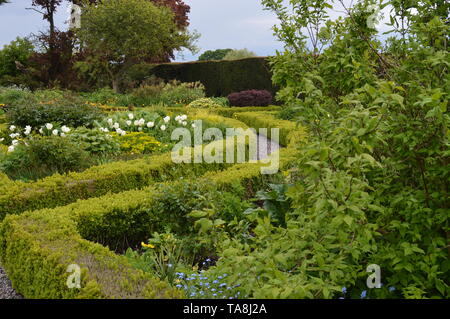 Les beaux jardins de Balcarres, Maison Colinsburgh, Fife, Scotland, mai 2019. Banque D'Images