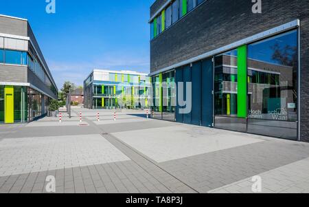 Rhine-Waal Université des Sciences Appliquées, Faculté des communications et de l'environnement Campus, Kamp-Lintfort, Ruhr, Bas-rhin, Nord Banque D'Images