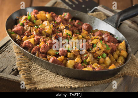 Le corned-beef hash Banque D'Images