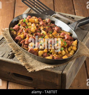 Le corned-beef hash Banque D'Images