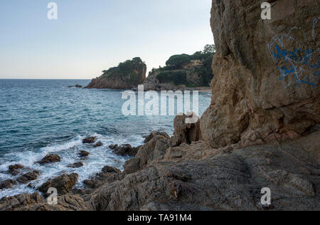 Cala de Sant Francesc de Blanes, Costa Brava, Espagne Banque D'Images