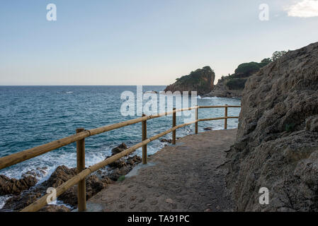 Cala de Sant Francesc de Blanes, Costa Brava, Espagne Banque D'Images