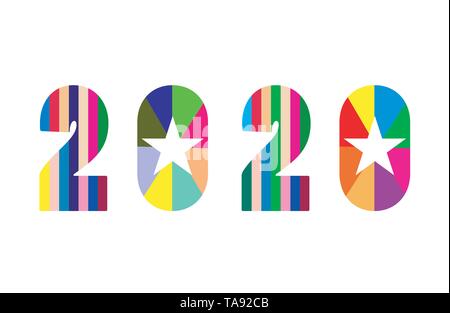Bonne Année 2020 EPS10 Vector illustration Illustration de Vecteur