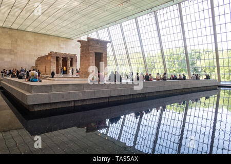 Le Metropolitan Museum of Art, Le Temple de Dendur, NYC Banque D'Images