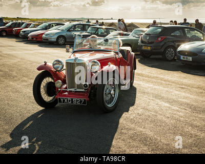 MG TC 1930 Voiture de sport Banque D'Images