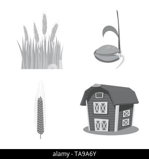 Semences de printemps,grenier,spike,hiver,grandir,bâtiment,campagne,germination,maïs,remise,automne,processus,vert,mûrs,DE,plantation,meadow cottage,pain,évolution,rural,immobiliers,orge,industrie,root,terrain,étapes,seigle,plantes,blé,maïs,grain,récolte,ferme,terrain,agriculture,agriculture,,set,icône,,illustration,collection,isolé,design,graphisme,élément signe,gris,noir,vecteurs vecteur , Illustration de Vecteur