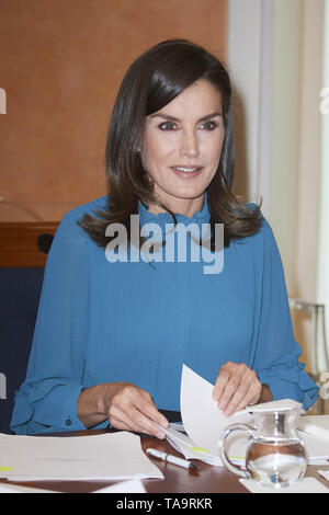 23 mai 2019, Madrid, Espagne : Reine Letizia d'Espagne assiste à la "Femmes exceptionnelles, la valeur de l'occasion" au siège de la BBVA La fondation à Madrid, Espagne. Crédit : Jack Abuin/ZUMA/Alamy Fil Live News Banque D'Images