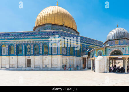 Jérusalem, Israël - 16 août 2018 : Dôme du rocher Banque D'Images