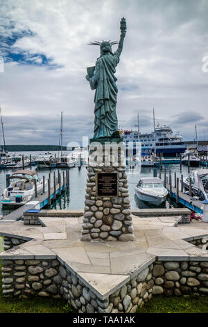 L'île Mackinac, Michigan, USA - Le 23 juin 2018 : Les Boy Scouts of America monument Banque D'Images