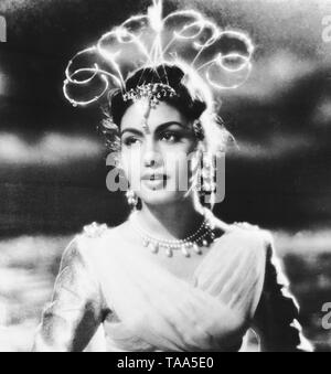 L'actrice de Bollywood indien Nimmi, Inde, Asie, 1955 Banque D'Images