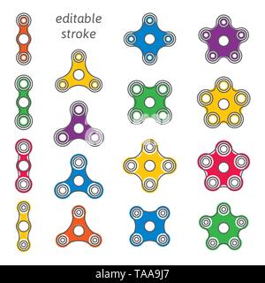 Fidget part spinner Illustration de Vecteur