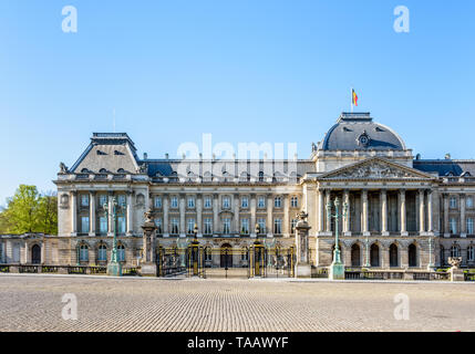 L'aile du Palais Royal de Bruxelles, le palais du Roi et Reine des Belges dans le centre historique de Bruxelles, Belgique. Banque D'Images