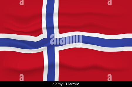 Drapeau de la Norvège Illustration de Vecteur