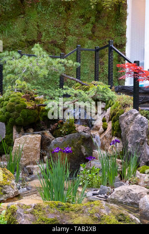 Le commutateur vert jardin conçu par Kazyuki Ishihara et gagnant d'une médaille d'or dans la catégorie des jardins artisan à la RHS Chelsea Flower Show 2019, L Banque D'Images