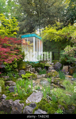 Le commutateur vert jardin conçu par Kazyuki Ishihara et gagnant d'une médaille d'or dans la catégorie des jardins artisan à la RHS Chelsea Flower Show 2019, L Banque D'Images