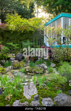 Le commutateur vert jardin conçu par Kazyuki Ishihara et gagnant d'une médaille d'or dans la catégorie des jardins artisan à la RHS Chelsea Flower Show 2019, L Banque D'Images
