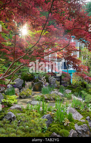 Le commutateur vert jardin conçu par Kazyuki Ishihara et gagnant d'une médaille d'or dans la catégorie des jardins artisan à la RHS Chelsea Flower Show 2019, L Banque D'Images