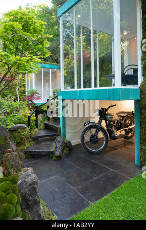 Le commutateur vert jardin conçu par Kazyuki Ishihara et gagnant d'une médaille d'or dans la catégorie des jardins artisan à la RHS Chelsea Flower Show 2019, L Banque D'Images