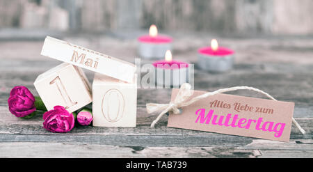 10 mai Fête des mères fleur Banque D'Images