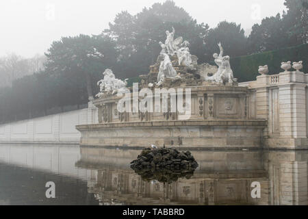 Vienne, Autriche (brouillard) Banque D'Images