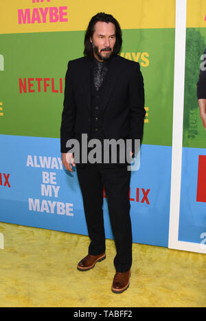 22 mai 2019 - Westwood Village, California, USA - 22 mai 2019 - Westwood Village, en Californie. Keanu Reeves assiste à la première de Netflix 'toujours mon' peut-être au Regency Village Theatre. (Crédit Image : © BennightZUMA Wire) Banque D'Images