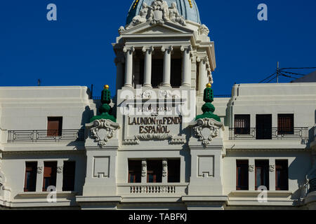 Valence, Espagne. Le 6 février 2019. La région y el Fenix Espanol building Banque D'Images