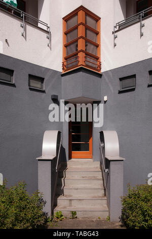 L'ensemble immobilier Naumann dans le quartier Riehl, construit dans les années 1927-1929, porte d'entrée, Cologne, Allemagne. Naumannsiedlung die im Stadtteil Régie Banque D'Images