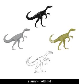 L'art,Animaux,oiseaux,caricature,Black,personnage,créature,griffe,mignon,design,dangereux,dino dinosaure dinosaures,,éducation,rapide,plume,,gallimimus icône,,illustration,,isolé,logo,jurassique lézard,long,prédateur préhistorique,autruche,raptor,reptiles,,TOURNANT,essence,stand,vecteur symbole,velociraptor,web,AILE, vecteurs vecteur , Illustration de Vecteur