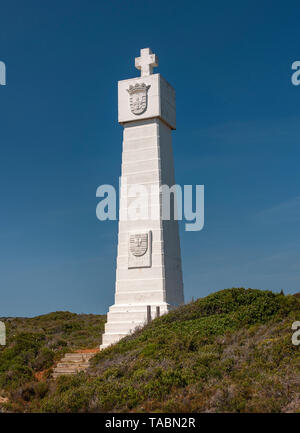 La Da Gama padrao, un monument situé à Vasco Da Gama dans le Cape Point Nature Reserve, en Afrique du Sud. Banque D'Images