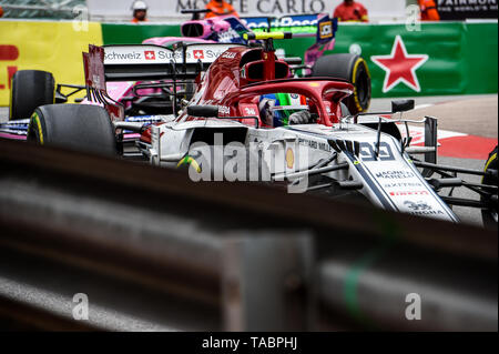 Monte Carlo / Monaco - 23/05/2019 - # 99 Antonio Giovinazzi (ITA, Alfa Romeo, C38) au cours du PC2 d'avance sur le Grand Prix de Monaco 2019 Banque D'Images