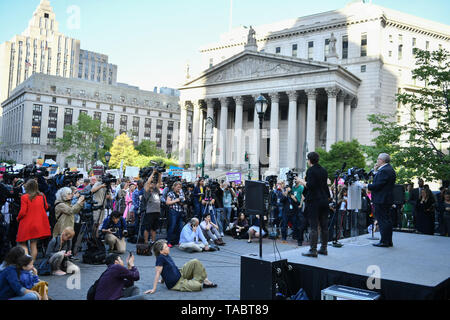 La planification familiale est titulaire d'un rassemblement pour stopper les interdictions à Foley Square le 21 mai 2019 à New York. Banque D'Images