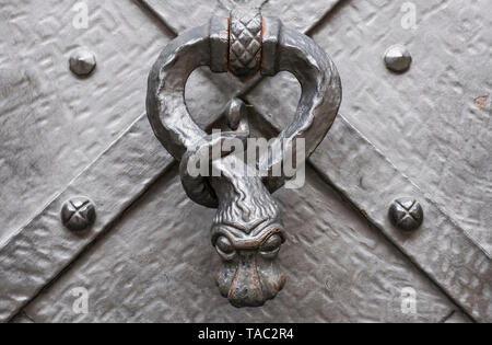 Heurtoir à la cathédrale Saint-Guy de Prague, en République tchèque, la Bohême, l'Europe. Banque D'Images