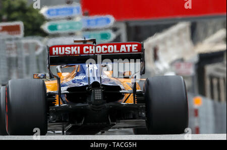 Sport Automobile : Championnat du Monde de Formule 1 de la FIA 2019, Grand Prix de Monaco, # 55 Carlos Sainz jr. (ESP, McLaren F1 Team), Banque D'Images