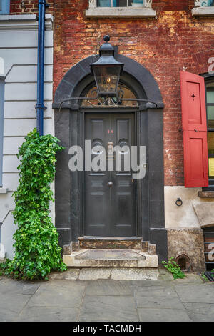 Dennis severs house porte avant géorgienne Banque D'Images