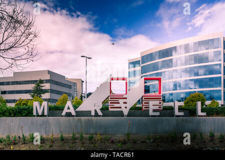 Santa Clara, CA/ USA - Mars 26, 2019 : Marvell Semiconductor Inc. Corporate campus, siège de Marvell Technology Group, Ltd., producteur d'espace de stockage Banque D'Images