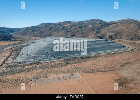 Mine de cuivre situé dans la Réserve Naturelle Goegap près de la ville de Springbok dans la province du Cap du Nord de l'Afrique du Sud. Banque D'Images