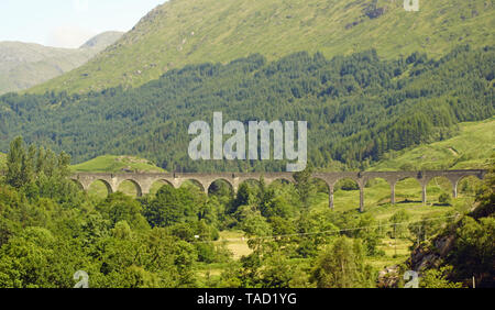 Le Glenfinnan Monument est situé sur les rives du Loch Shiel. Il a été construit en 1815 pour marquer la place où, en 1745, la norme du Prince Charles Banque D'Images