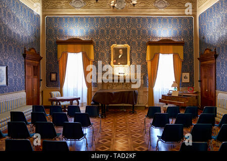 Busseto, Parme, Italie. Casa Barezzi où vécut Giuseppe Verdi Banque D'Images