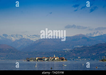 L'Italie, le Piémont, le Lac Majeur, Stresa, Isola dei Pescatori Banque D'Images