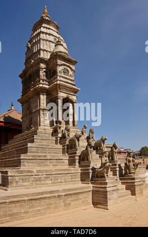 Siddhi Lakshmi Mandir (Temple de pierre, Dega Lohan), Durbar Square, Bhaktapur, Vallée de Katmandou, Népal Banque D'Images